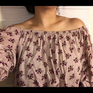 Floral off-shoulder top